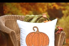 Orange Pumpkin with Glitter Dust Sublimation Clipart Product Image 5