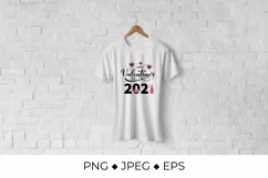 Happy Valentines Day 2021 PNG. Heart mask and sanitizer. Product Image 2