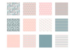 Blushing roses Pattern collection, vector ai, eps and Product Image 2