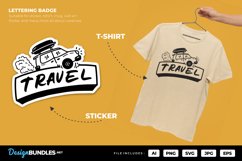 Travel Lettering Badge Product Image 1