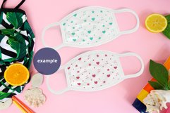 Two White Masks Tropical Mockup PSD, Summer mask Mockup PSD Product Image 2