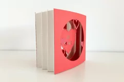 Valentines Day Shadow Box Tunnel Card, Cricut Joy Compatible Product Image 2