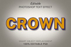 Crown Editable Photoshop Text Style Effect Product Image 1