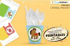 Printable Farm animals favor box - Printable Party Product Image 1