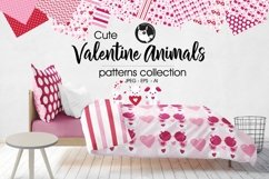 VALENTINE-ANIMALS, digital papers Product Image 1