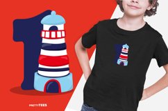 Nautical Number 1 T-Shirt Design | Sublimation T-Shirt Product Image 2