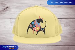 Cow Folk Art SVG Product Image 3