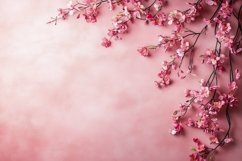 Floral Flat Lay Background PNG, Flowers Mock Up Background Product Image 1
