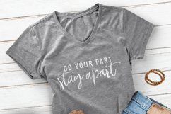 Do you part Stay apart Svg Design, Quarantine Svg Cut File Product Image 3