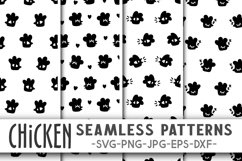 Chicken pattern svg Chicken svg Chicken digital paper bundle Product Image 1