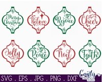 Arabesque Tile Ornament, Christmas Svg Bundle Phrases Product Image 2
