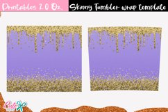 Pink and gold Valentines day 20 Oz. Skinny Tumbler Product Image 2