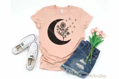 Moon Wildflowers svg, Botanical svg, bouquet cut file Product Image 2