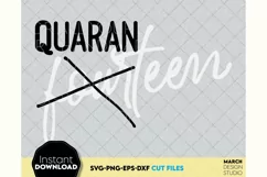 Quaranteen Birthday SVG, Birthday Shirt SVG, Friends Gift SV Product Image 2
