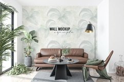 Wall mockup - Wallpaper mockup - Living room Product Image 5