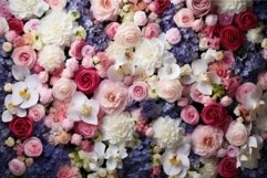 Blooming elegance: assorted flowers background Product Image 1