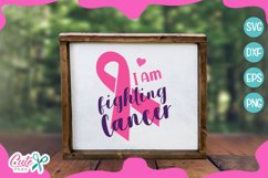I am fighting cancer, cancer SVG cut file Product Image 1