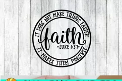 FAITH - LUKE 1 37 - SVG PNG DXF EPS Product Image 2