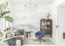 Wall mockup - Wallpaper mockup - Living room scene Product Image 3