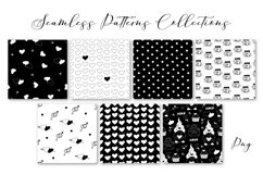 Valentines Day Doodles Seamless Patterns Set Product Image 2