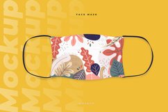 Cotton Face Mask Mockup Template Product Image 1