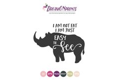 Rhinoceros SVG - Fun Rhino SVG Product Image 2