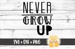 Never Grow Up - Toddler SVG PNG DXF Cut Files Product Image 2
