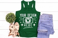Bella Canvas 8800 Kelly,Women&#039;s Flowy Racerback Tank Top Product Image 1