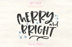 Merry and Bright svg, merry Christmas svg, christmas 2018 sv Product Image 1