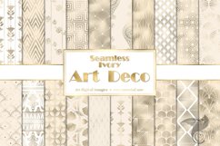 Ivory Art Deco Digital Paper Product Image 1