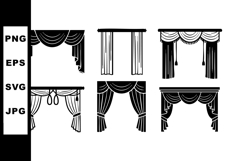 Theater curtain vector set with various styles and designs f Product Image 1