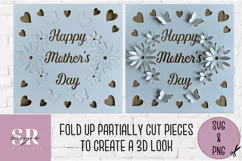 3D Floral Mother’s Day card | Paper cutting | Mother’s Day Product Image 5