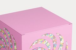 Swirl Ornament Cuttable Cube Gift Box with Holes Product Image 3