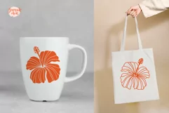 Flower SVG, Hibiscus Svg, Hibiscus flower SVG Cut Files, PNG Product Image 2