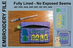ITH Garage Sale Zipper Bag - Fully Lined, 5X7 HOOP Product Image 2