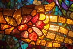 Abstract Stained Glass Hand Background Wallpaper Product Image 1