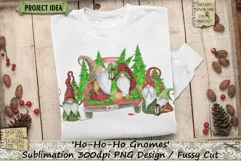 Ho-Ho-Ho | Gnomes | Christmas | Red Truck | Sublimation Product Image 4