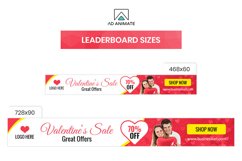 Valentine&#039;s Day Sale Animated Ad Banner Template Product Image 4