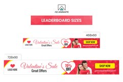 Valentine's Day Sale Animated Ad Banner Template Product Image 4