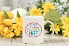 Bless our Nest SVG Cut File - Spring SVG File Product Image 4
