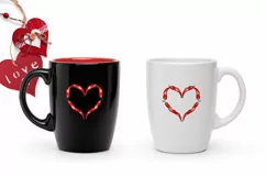 Valentine pepper Heart Clipart. Love Png Product Image 2