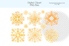 Snowflakes Clipart - PNG Files Product Image 4