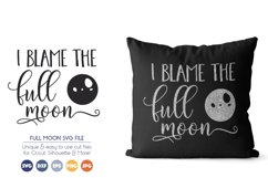 Moon SVG Cut Files - I blame the Fool Moon Product Image 1