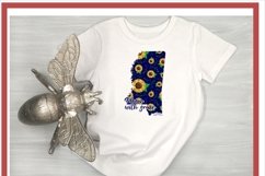 Mississippi State Sunflower Sublimation Product Image 2
