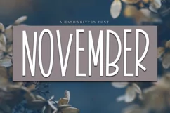 November - A Tall Handwritten Font - Free Font of The Week Product Image 1
