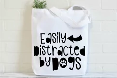 Easily Distracted by Dogs SVG Cut File - Dog SVG File Product Image 3