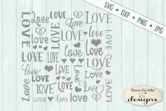 Lots of Love Valentine Subway SVG DXF Cut File Product Image 3