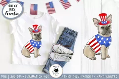 4th Of July Dog PNG Design | Patriotic Sublimation Design Product Image 1