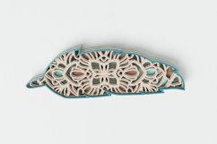Nature laser cut file - Feather Mandala Product Image 4