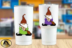 Gnome SVG PNG EPS DXF Halloween Gnomes SVG Witch Gnome SVG Product Image 4